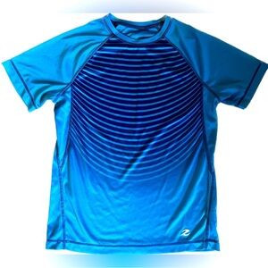 Energy Zone Kids Sports blue short sleeve shirt. Size Large (10-12)